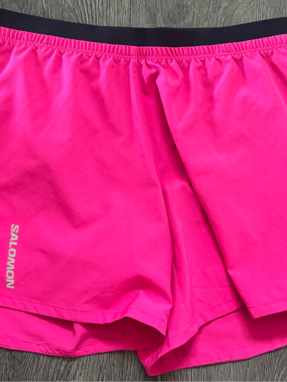 Salomon Women's Neon Pink Athletic Running Shorts